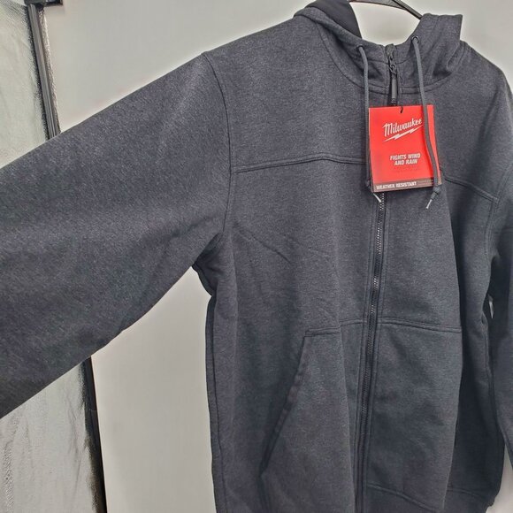 Milwaukee NO DAYS OFF Hooded Sweatshirt Jacket Top Men Size XL NWT Full Zip - Picture 2 of 14